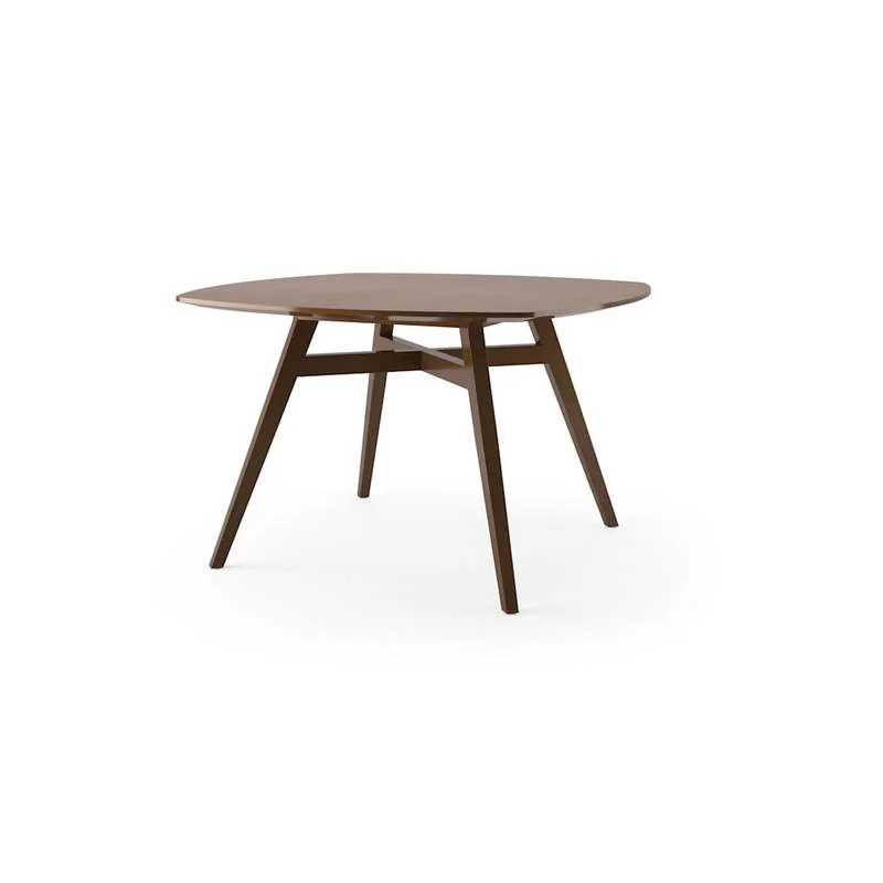 Café Table Round walnut café table on splayed legs