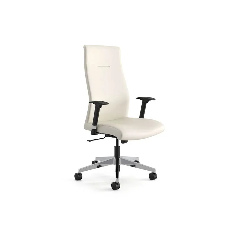 High-Back Executive Chair Ivory high-back executive chair, front view
