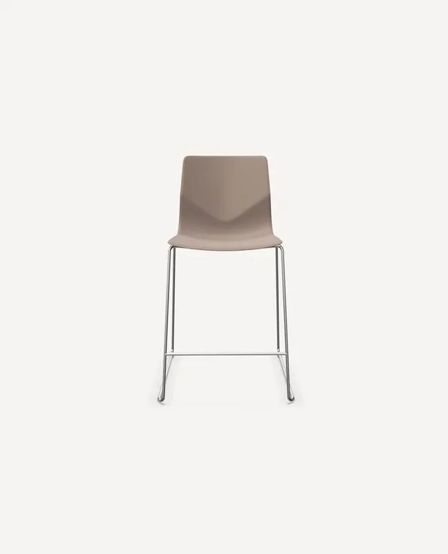 Counter Stool Blush shell counter stool on slim frame