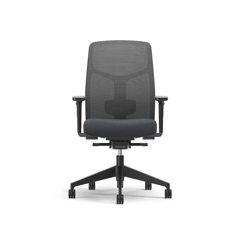 Mesh Task Chair Dark gray mesh task chair with lumbar support
