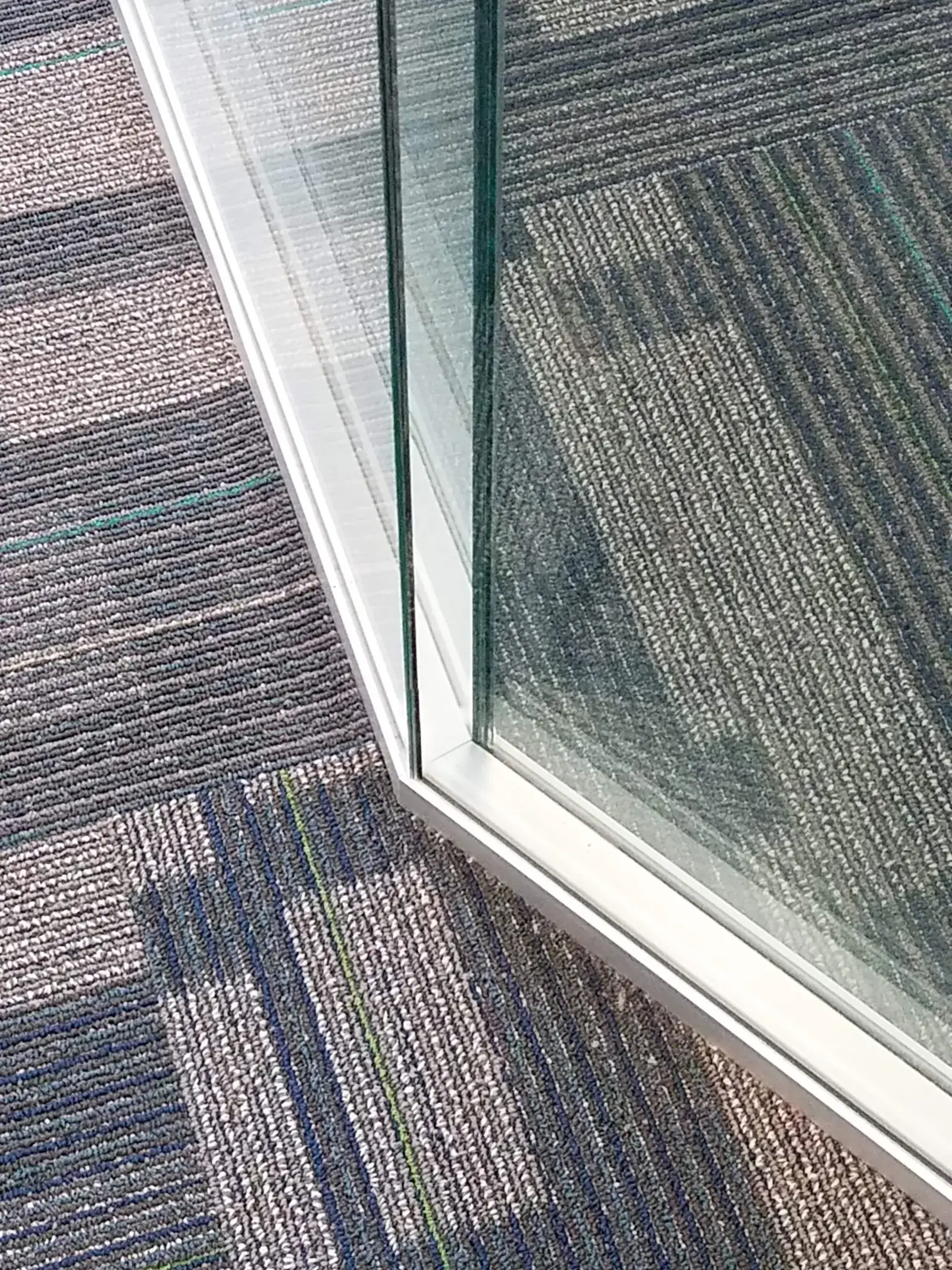 Partition with Integrated Door Double glazed partition detail with integrated door