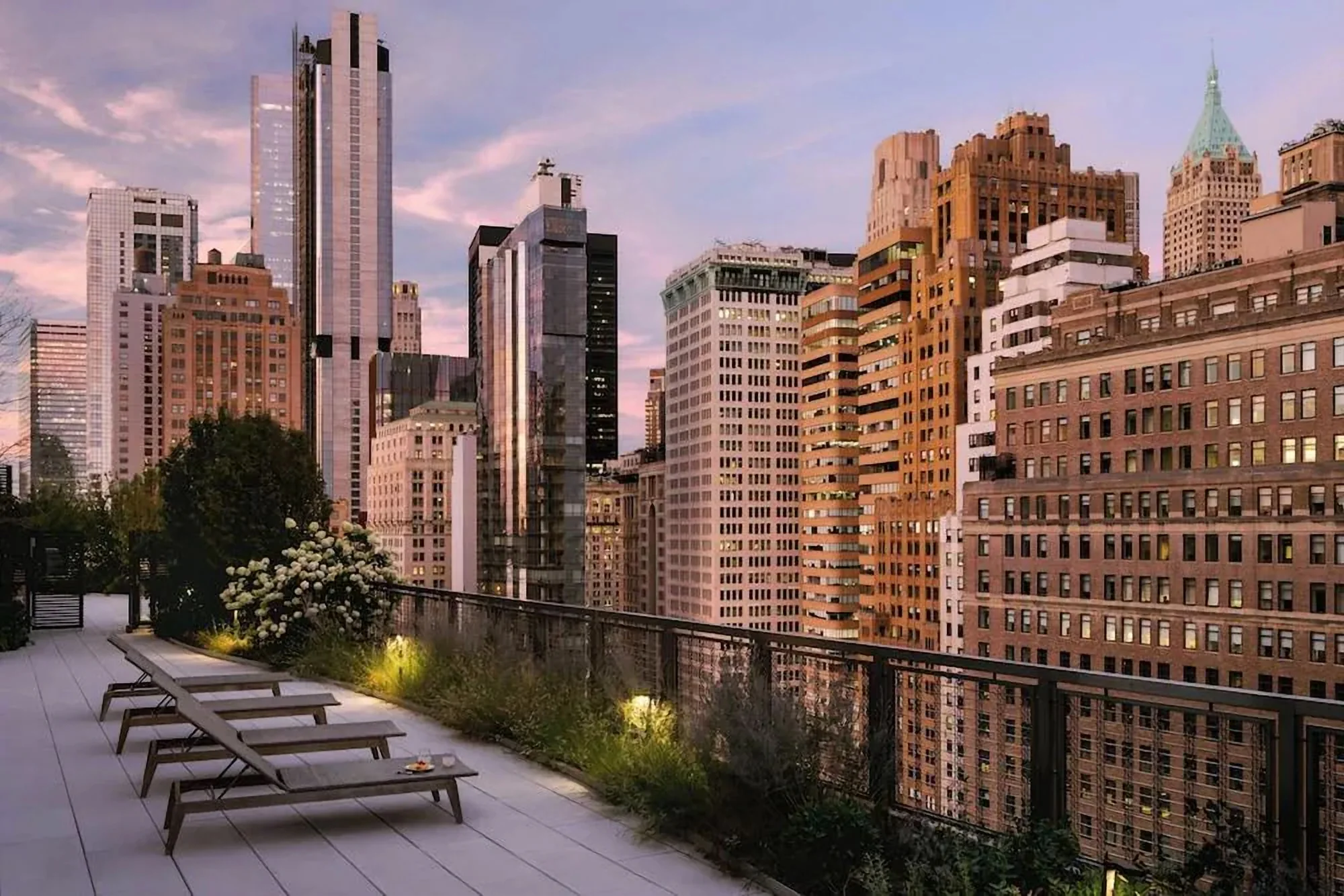 Rooftop terrace — Metal & Glass · Guardrail