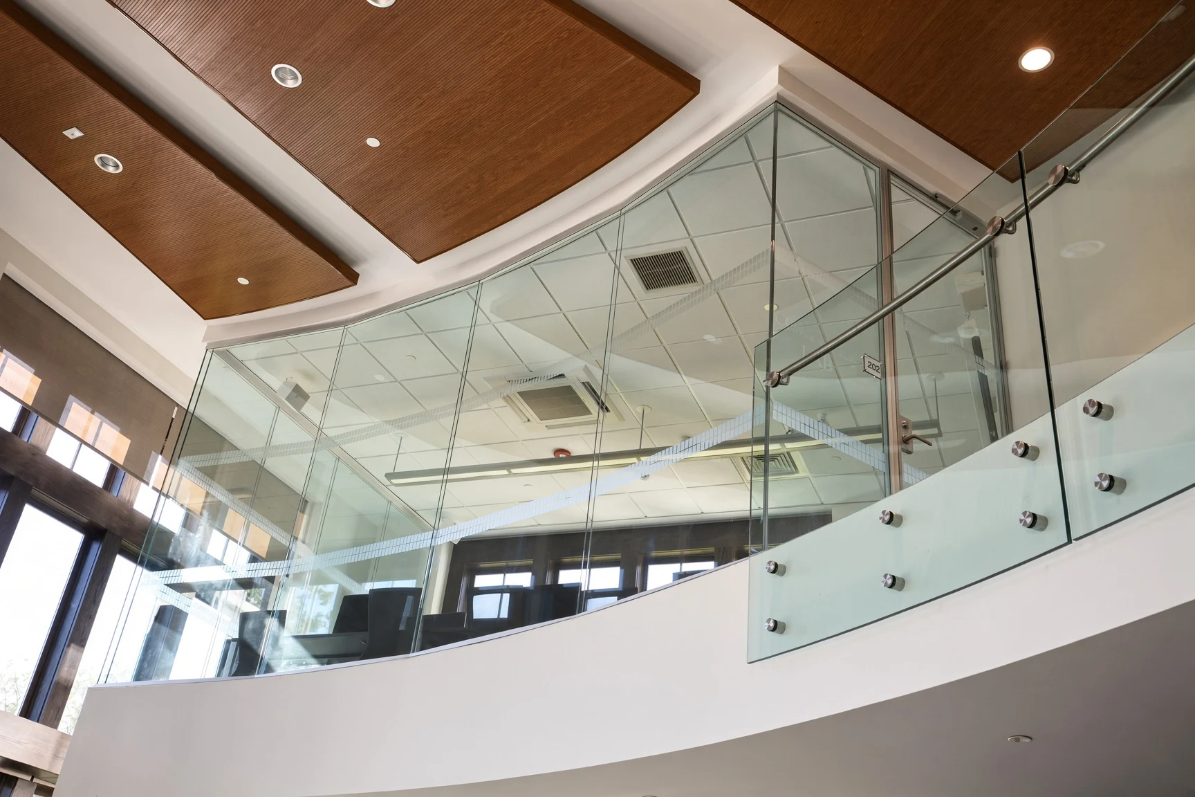 Blair Academy — Glass walls · Zi Creative double glazed system