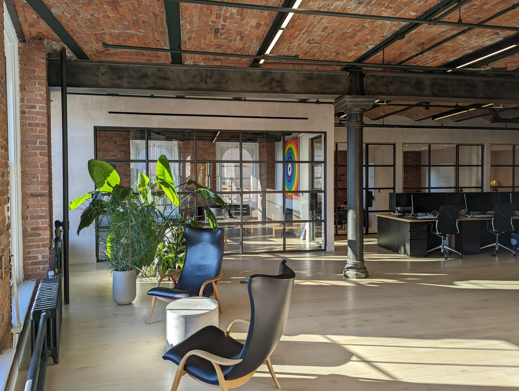 Landmark loft office — Metal & Glass · Hot-rolled steel glass fronts