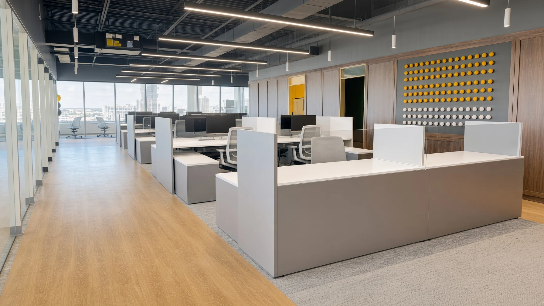 Open office — Furniture · Workstations